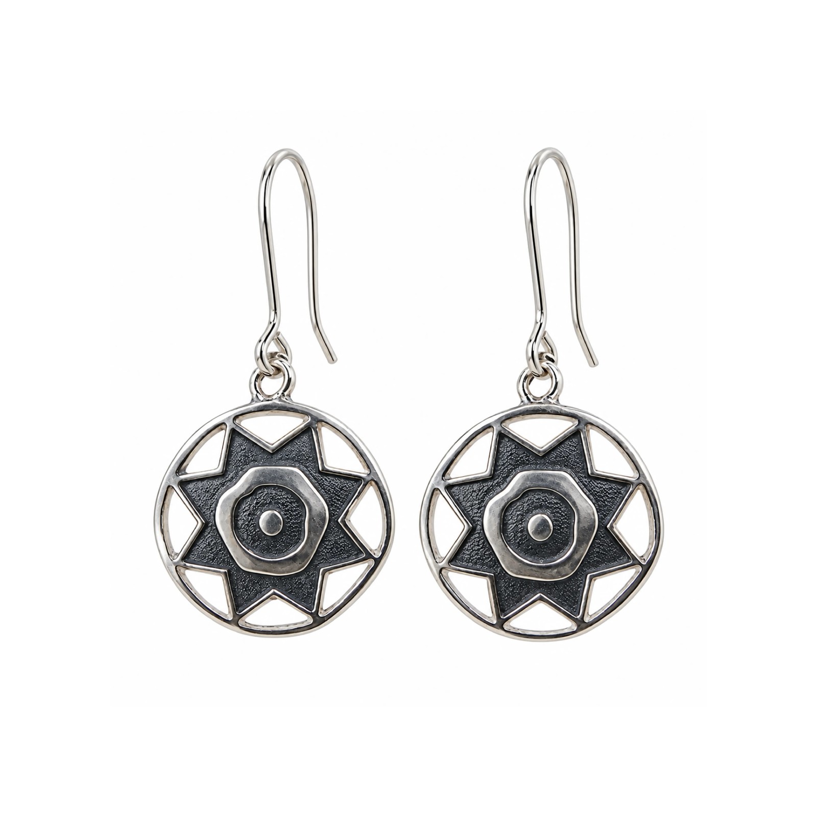 Openwork Sun Canarian Pintadera Earrings