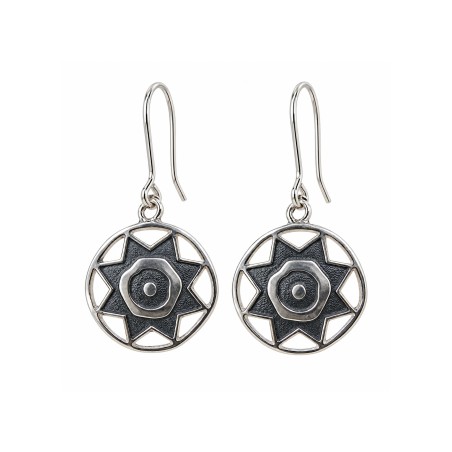 Pendientes Pintadera Canaria Sol Calado