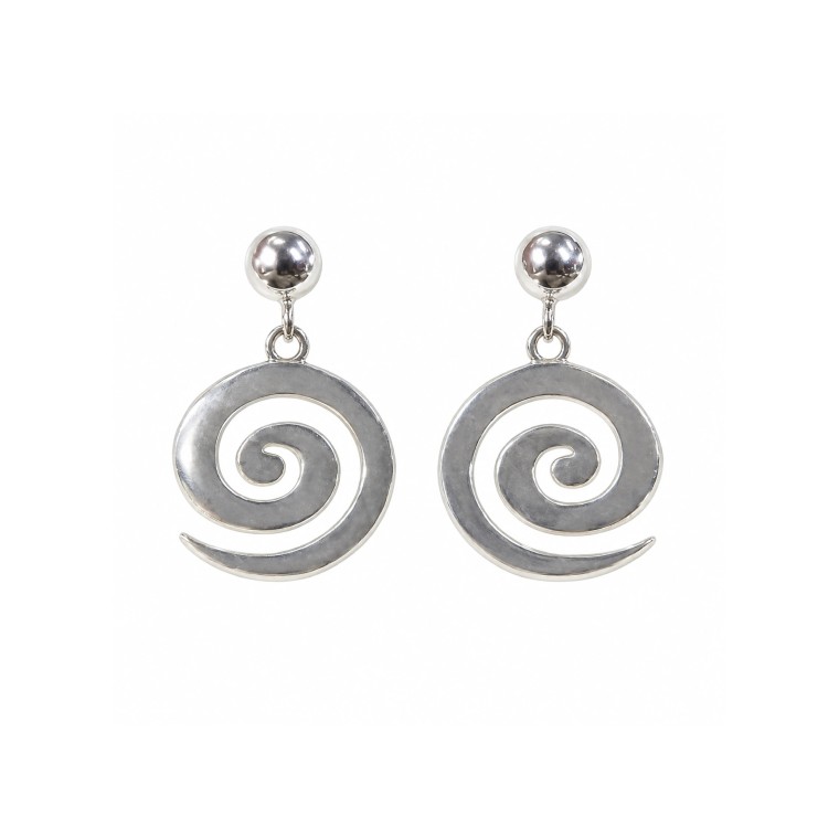 Pendientes Espiral Pintadera Canaria de Presión