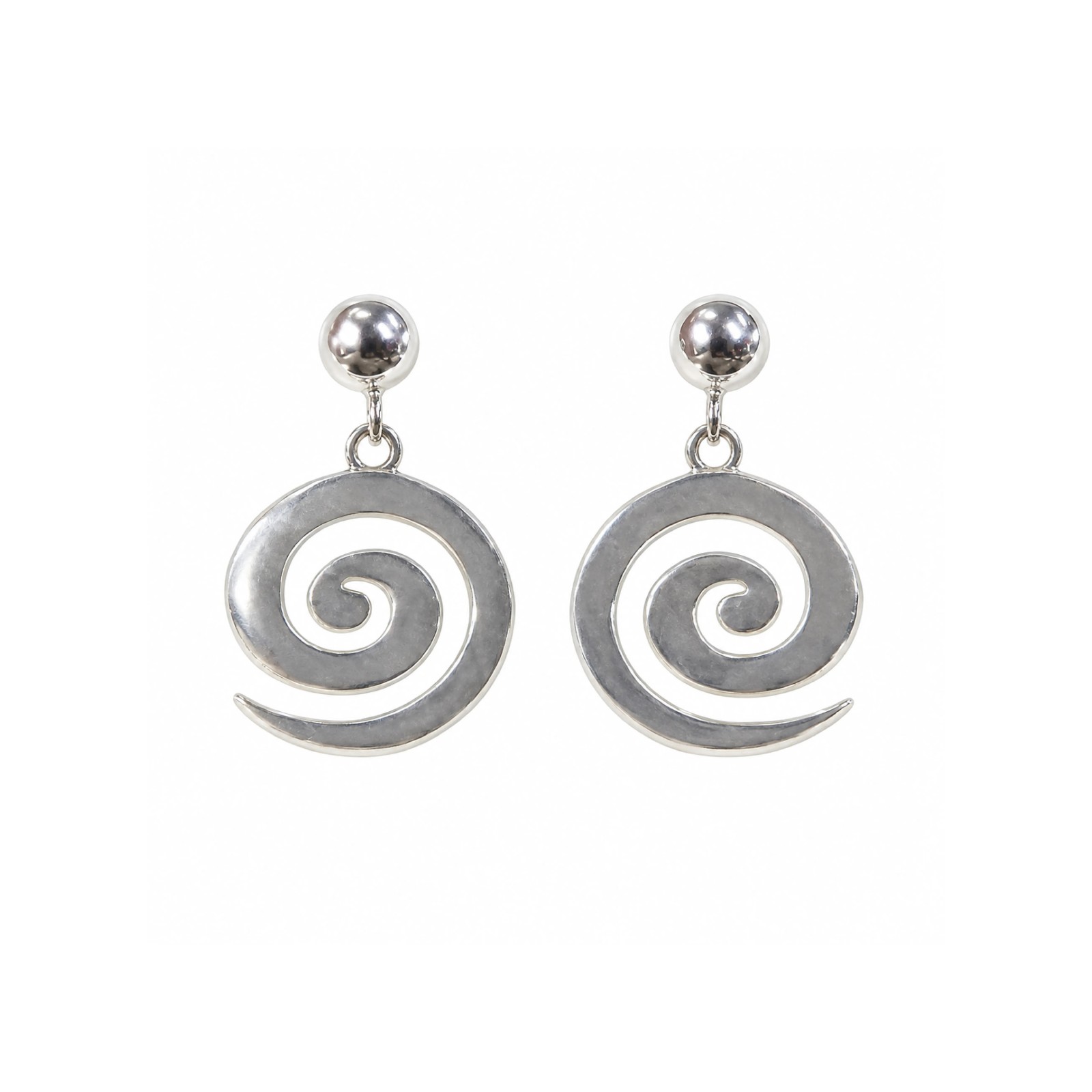 Pendientes Espiral Pintadera Canaria de Presión