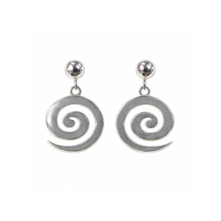Pendientes Espiral Pintadera Canaria de Presión