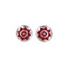 Pendientes de Presión Pintadera Sol Rojo