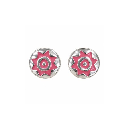 Pendientes de Presión Pintadera Sol Rosa