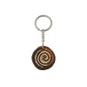 Canarian Spiral Pintadera Ceramic Keychain 01