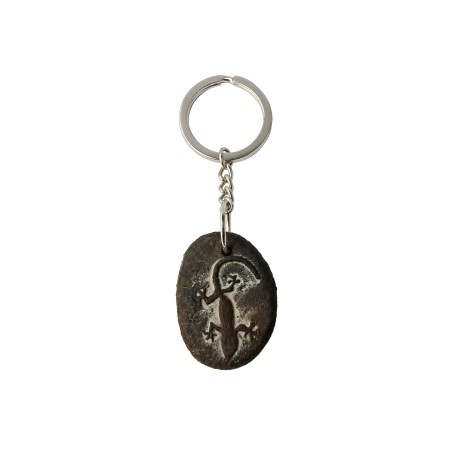 Llavero de Cerámica Perenquén Canario 01