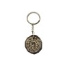 Canarian Spiral Pintadera Ceramic Keychain 02