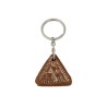 Canarian Triangle Pintadera Ceramic Keychain 03