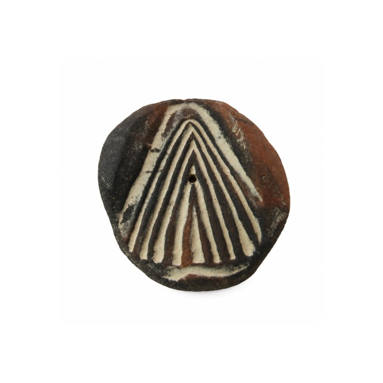 Canarian Pintadera Ceramic Incense Holder 03
