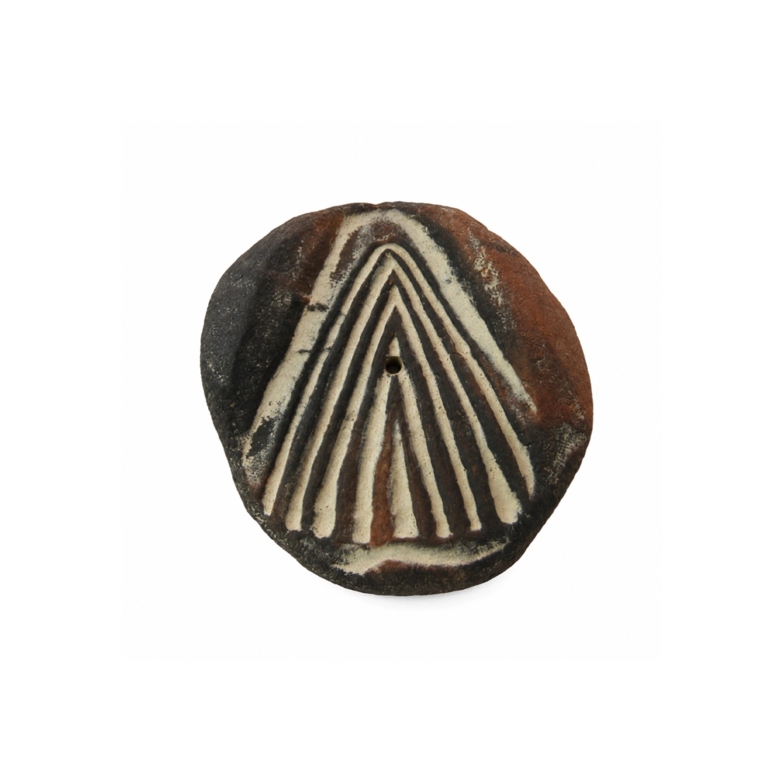 Canarian Pintadera Ceramic Incense Holder 03