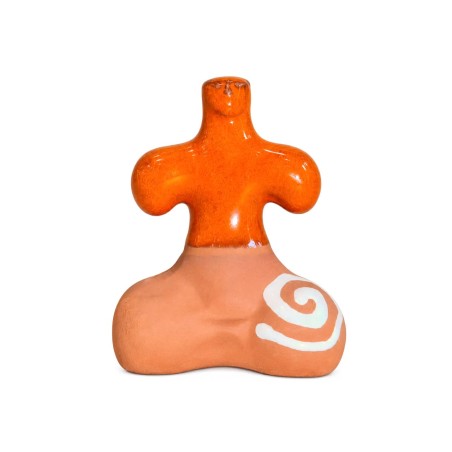 Ídolo de Tara de Cerámica Naranja
