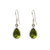 Pendientes de Olivina en Plata 925